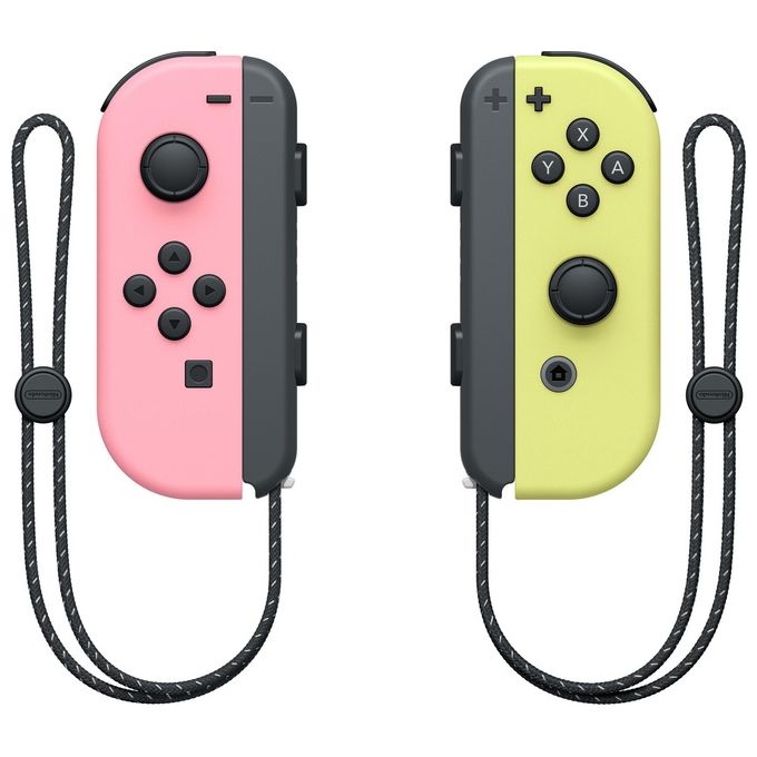 Nintendo Joy-Con Set di 2 Pezzi Rosa Pastello e Giallo Pastello