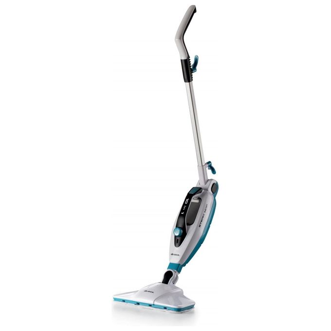 Ariete Steam Mop Foldable Pulitore a Vapore Verticale 0.35 Litri 1500W Blu-Bianco