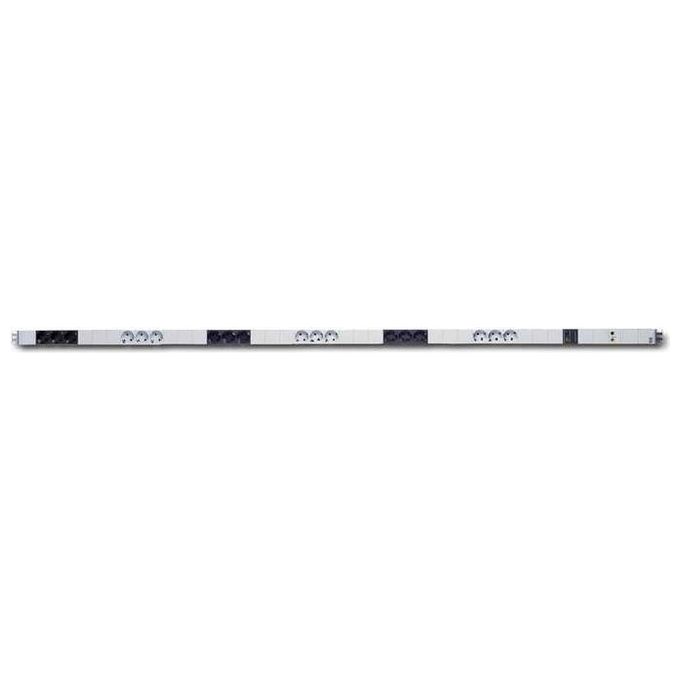 Digitus A19STRIP421 Multipresa in Alluminio con Circuito di Protezione Integrato con 18 Porte Schuko