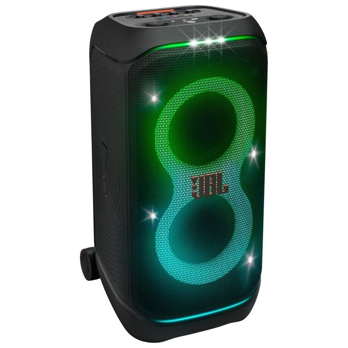 JBL Partybox Stage 320 Party Speaker Portatile Pro Sound Light Show 18 Ore di Batteria IPX4 Nero