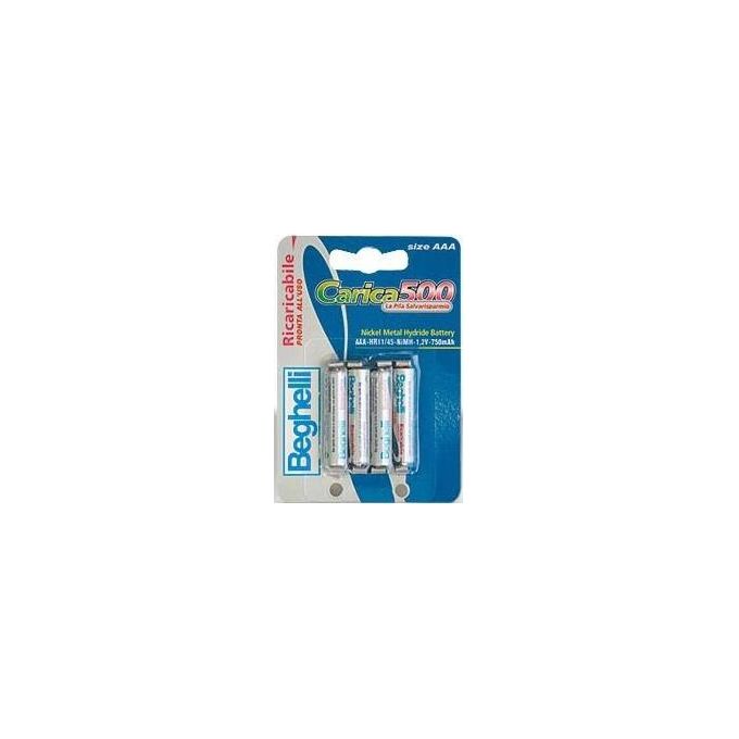 Pile Beghelli Carica-500 4 Ministilo 750Mah 8852 Aaa