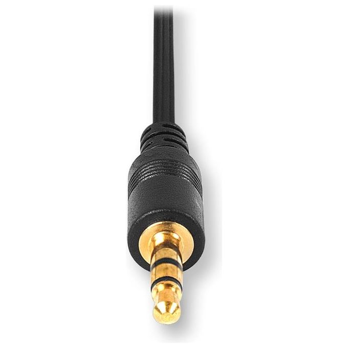 Retrak Cavo Jack da 3,5mm A Splitter 2 Auricolari Rettrattile Nero