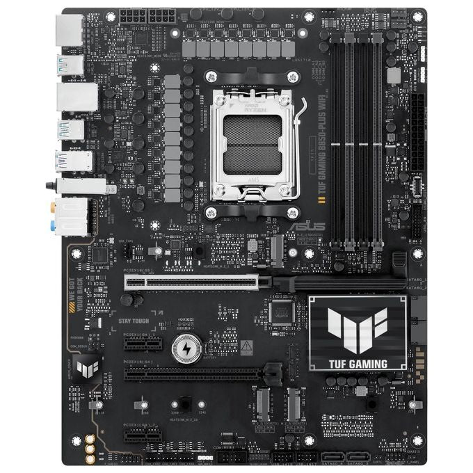 ASUS TUF Gaming B850-Plus WiFi Scheda Madre AMD ATX 1421 Fasi Alimentazione Slot DDR5 PCIe 5.0 Ready 3 slot M.2 WiFi 7 Ethernet Realtek 25 GB USB-C da 20 Gbps BIOS Flashback e Aura Sync