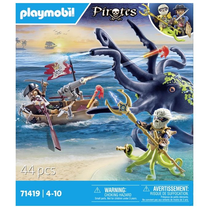 Playmobil Pirates Pirata Contro Piovra Gigante