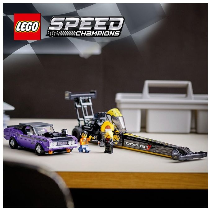 LEGO Speed Champions Mopar Dodge--Srt Top Fuel Dragster E 1970 Dodge Challenger T-A