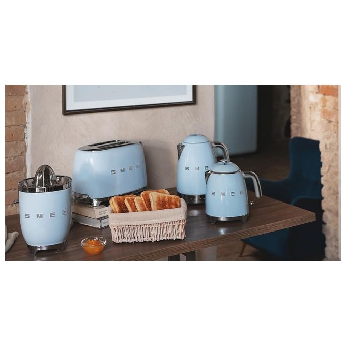Smeg KLF05PBEU Bollitore 0.8 Litri Stile Blu 50's Style