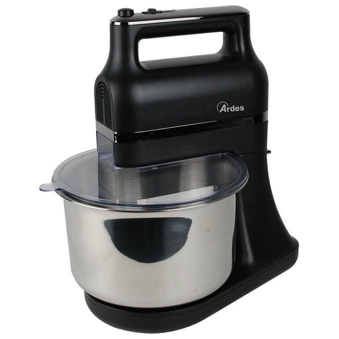 Ardes ARSBAT02 SATURNIUM Sbattitore Elettrico con Recipiente Autorotante da 3.5 Litri e Coperchio con Fruste e Ganci