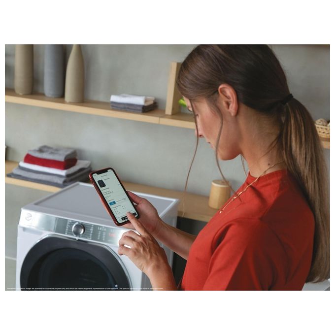Hoover H-WASH 550 H5WPB49AMBC-1-S Lavatrice Caricamento frontale Allergy Care Pro Classe energetica A Capacita' di carico 9Kg Centrifuga 1400 Giri Motore Eco-Power Inverter Scan to Care App hOn