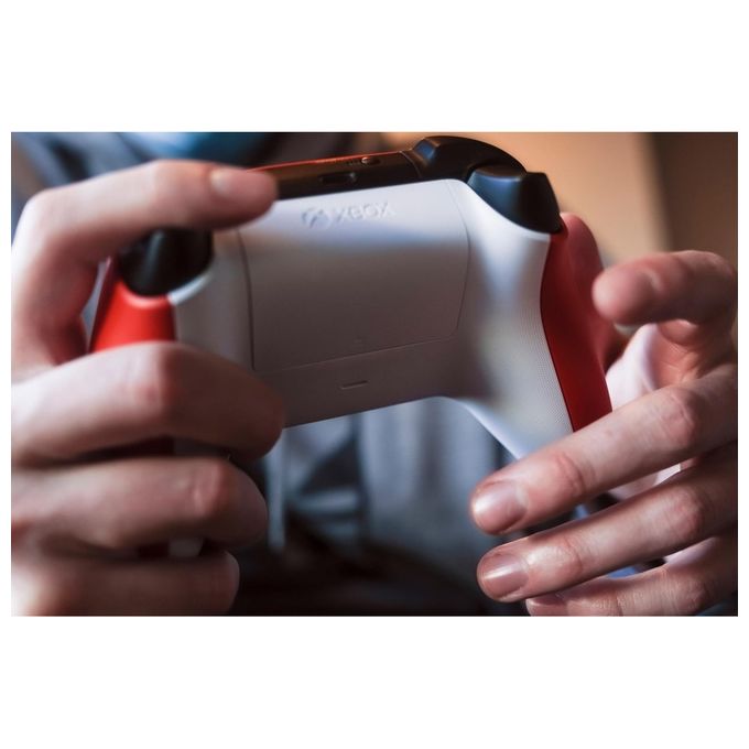 Microsoft Pulse Red Rosso Bluetooth-Usb Gamepad Analogico-Digitale per Xbox-Xbox One-Xbox Series S-Xbox Series X