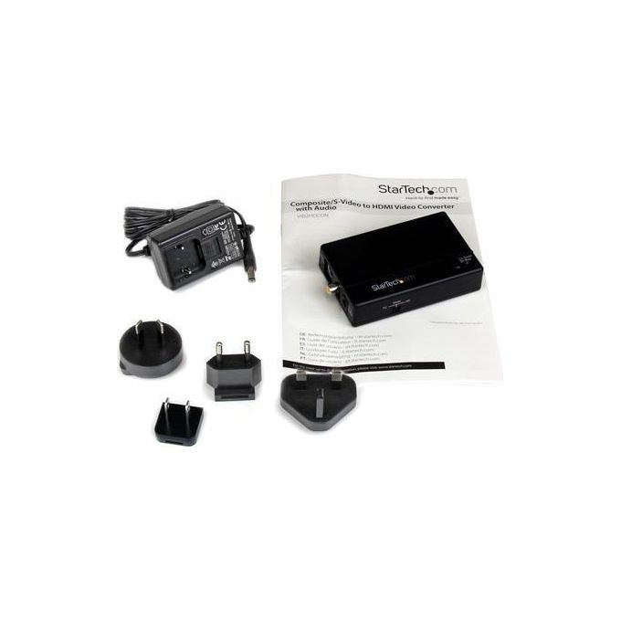 StarTech Convertitore video composito e S-Video a HDMI con audio