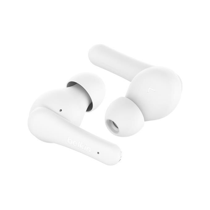 Belkin SoundForm Rhythm Auricolari True Wireless con Microfono Ricarica Usb-c Rapida Bluetooth Bianco