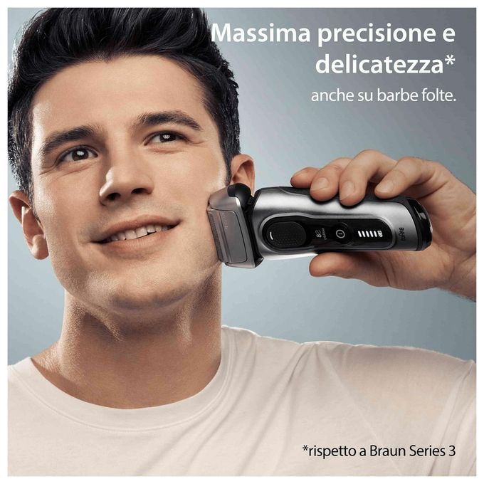 Braun Series 8 8517s WeteDry Rasoio Elettrico Galvano Silver
