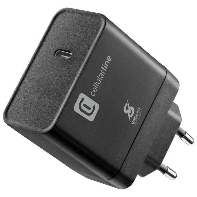 Cellular Line Charger Ultra PD Caricabatterie da Rete USB-C 65W Nero