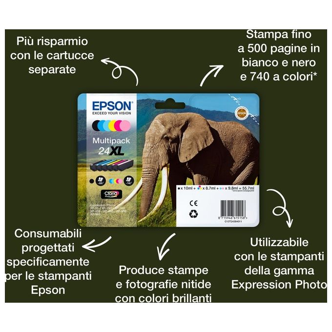 Epson Cartuccia Ciano-chiaro Xp750 Xp850