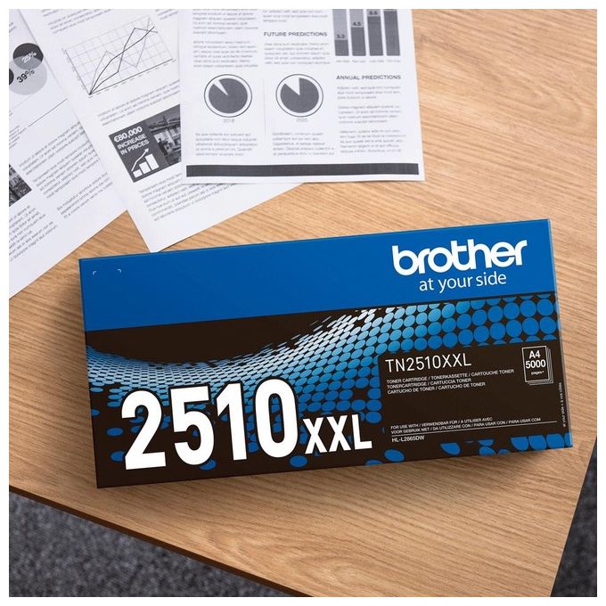 Brother TN2510XL Toner originale Nero alta capacita' (per max 3000 pagine)
