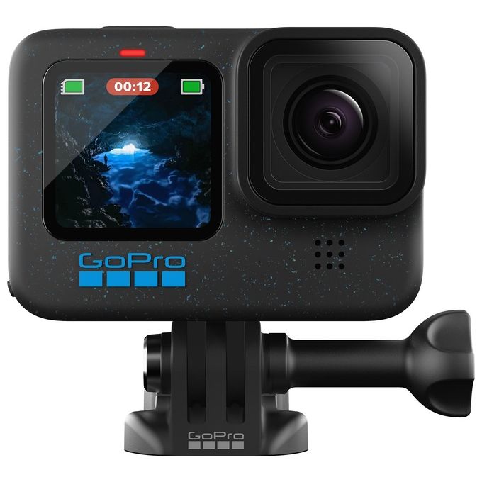 GoPro, Action Camera Hero12 Black, 5.3K, HDR, Impermeabile fino a 10m