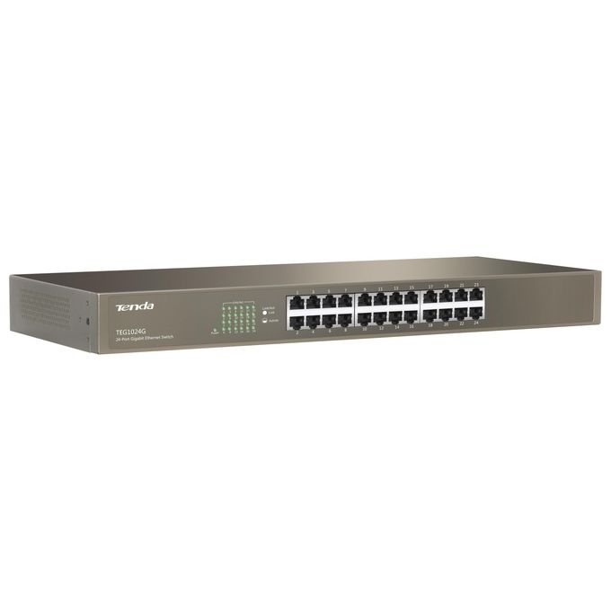 Tenda TEG1024G Switch di Rete Non Gestito Blu