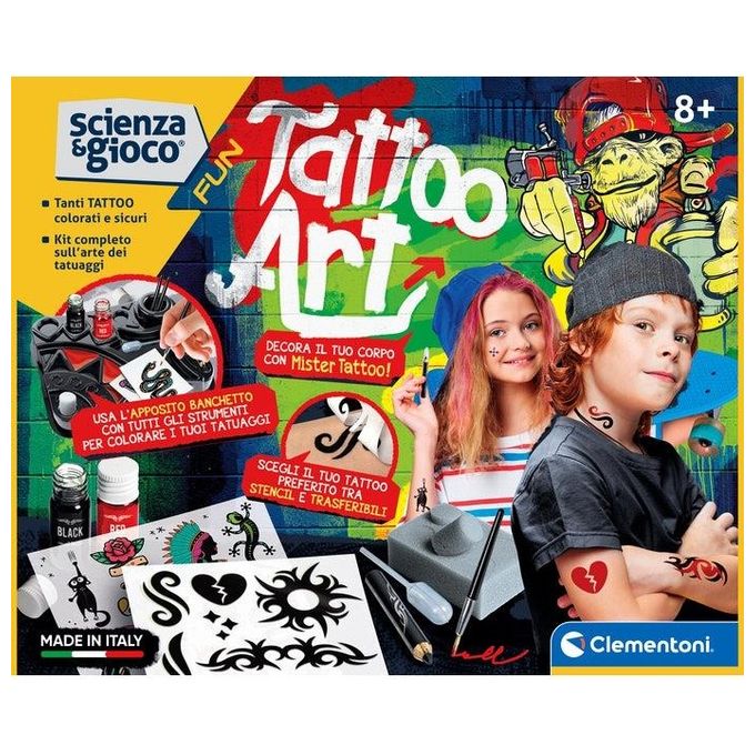 Clementoni Scienza e Gioco Fun Tattoo Art