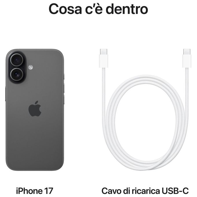 Apple, iPhone 17, 256GB, Nero
