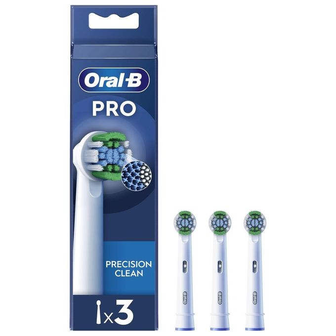 Oral-B Precision Clean Testine Spazzolino Elettrico Confezione da 3 Testine di Ricambio