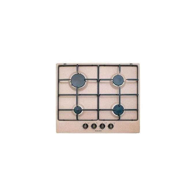 Glem Gas GT64SA Piano Cottura Gas 4 Fuochi 60cm Griglie Smaltate Sabbia - Yeppon