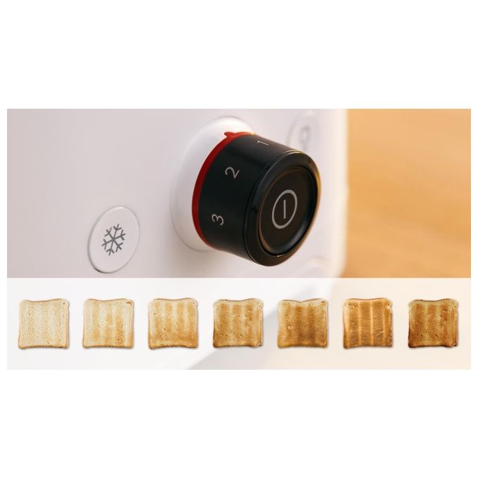 Bosch TAT3M121 Tostapane 4 fetta-e 950w bianco