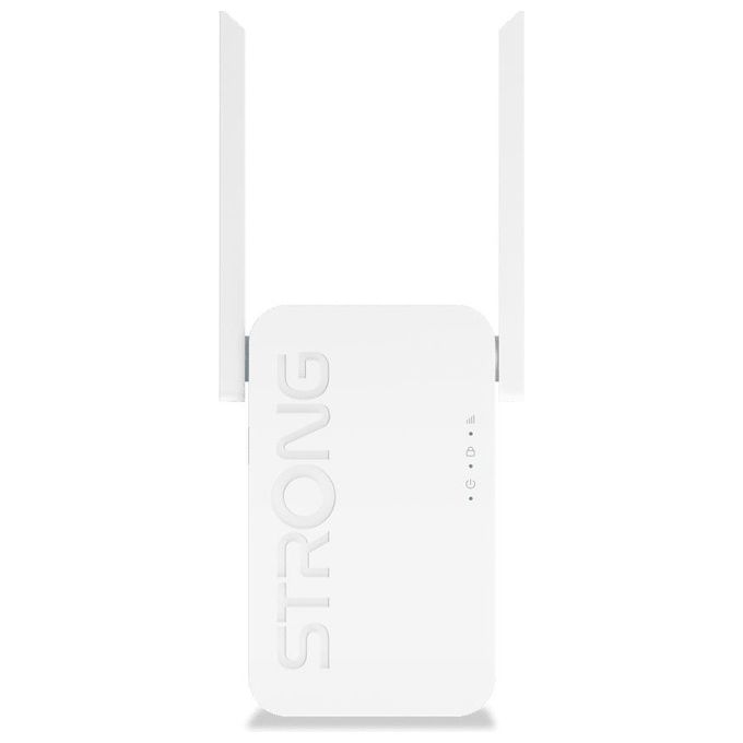 Strong Repeater AX 1800 Ripetitore Wi-Fi 6 Dual Band WiFi Extender Amplificatore Segnale WiFi Range con 1 Porta Gigabit Ethernet Compatibile con Tutti i Box Internet