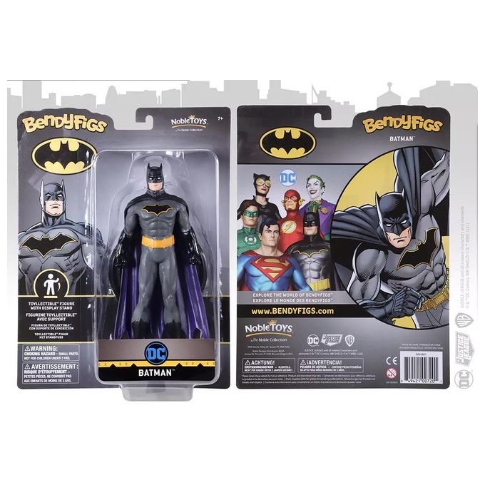 The Noble Collection Bendyfigs Batman Costume Grigio