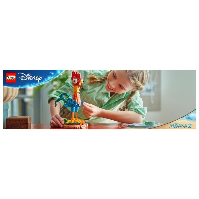 LEGO Heihei ǀ Disney dal Film Vaiana 2 Modello di Animale da Costruire con Parti Snodabili e Espositore Giochi per Bambini e Bambine da 9 Anni in su Idea Regalo di Compleanno da Collezione 43272