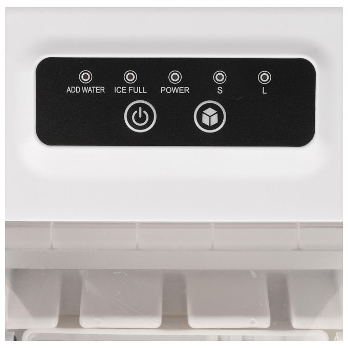 Girmi GH74 Fabbricatore di Ghiaccio1100 cubetti x 24h Spegnimento automatico Accessori inclusi Bianco