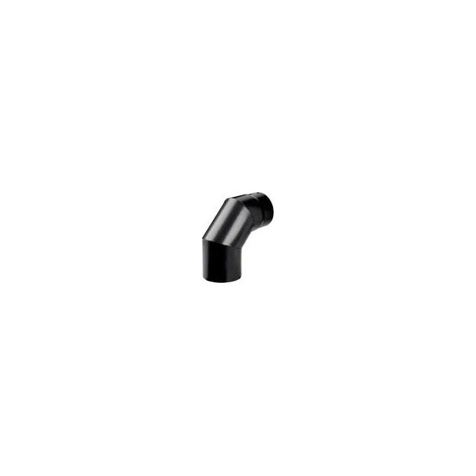 Save Fumisteria NNO1303 Gomito Smaltato 90 Gradi 13cm Nero Opaco