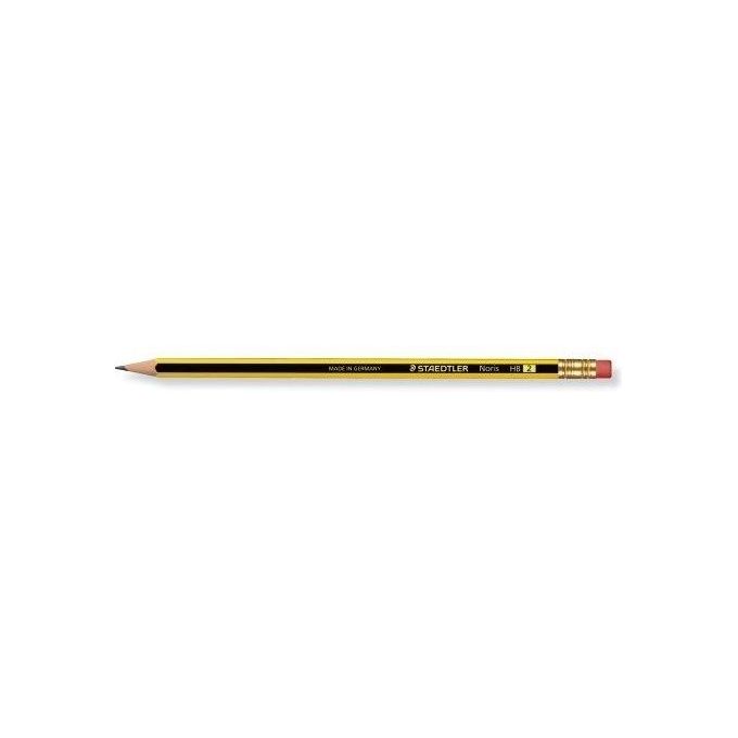 Staedtler Matita Grafite Noris 122 Gradazione Hb Con Gommino Resistente Alla Rottura Ben Temperabile (conf.12)