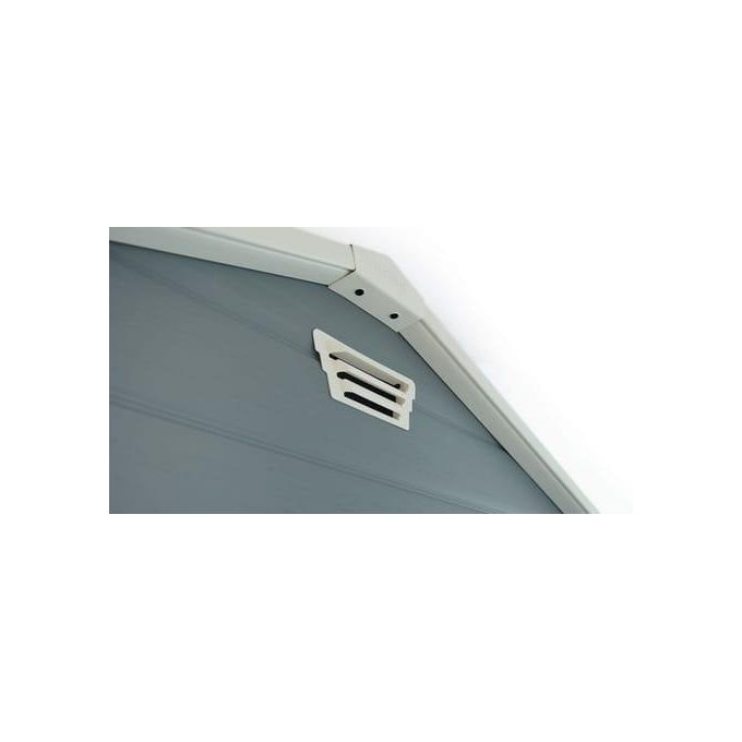 Keter Casetta da Giardino Manor 6X5 con Finestre Frontali in Resina 185x152x226h Grigio