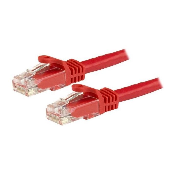 StarTech.com 3m Cat6 Red Snagless Gigabit Ethernet Rj45 cavo maschio maschio