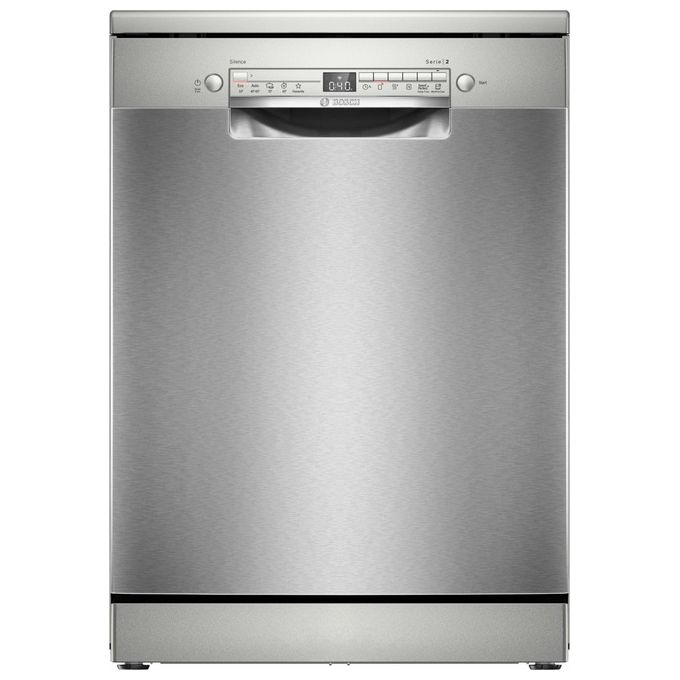 Bosch Serie 2 SMS2HTI02E Lavastoviglie a libera installazione con top removibile 13 coperti Classe D  Rumorosita' 46 dB 5 programmi Home Connect 60 cm Acciaio spazzolato