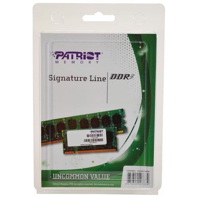 Patriot Ram Sodimm 8gb Ddriii 1600mhz 1x8gb