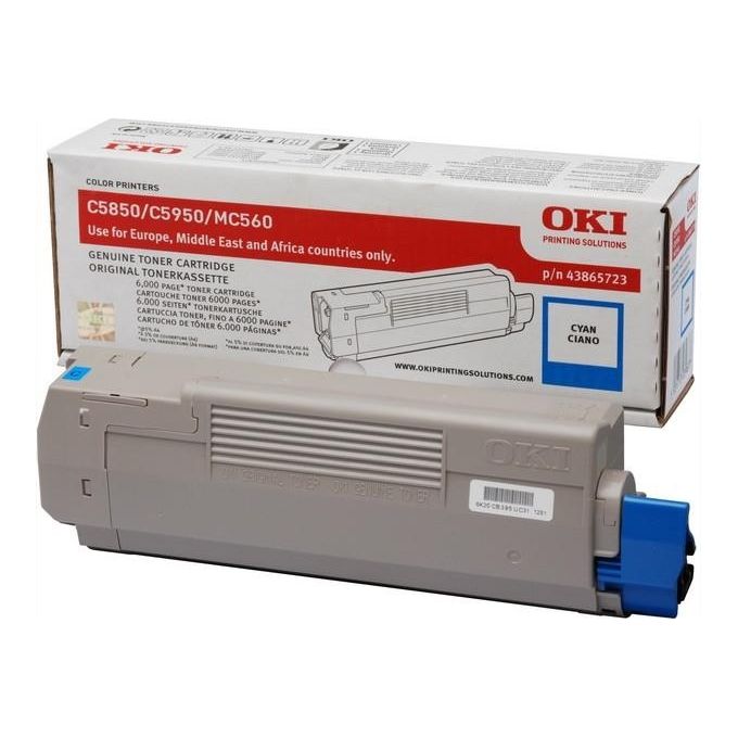 OKI Toner Ciano C5850 5950 6000 Pag