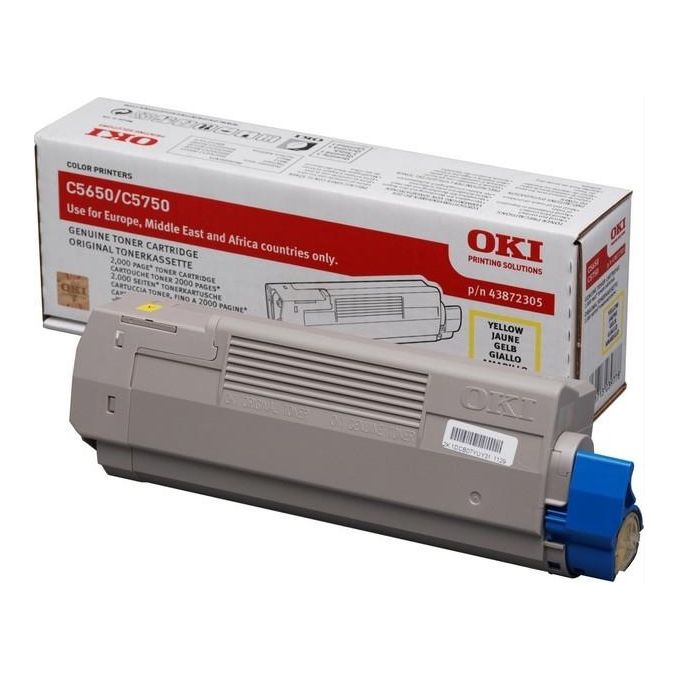 OKI Toner Giallo C5650 5750 2000 Pag