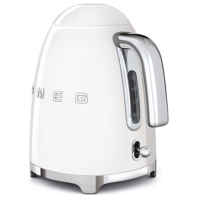 Smeg KLF03WHEU Estetica 50's Style Bollitore Elettrico Capacita' 1,7 Litri 7 Tazze Potenza 2400 W Bianco