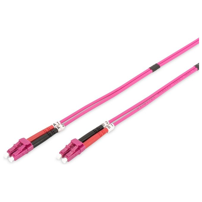 Digitus cavo fibra ottica lc a lc multimode duplex 50-125 mt.5 om4
