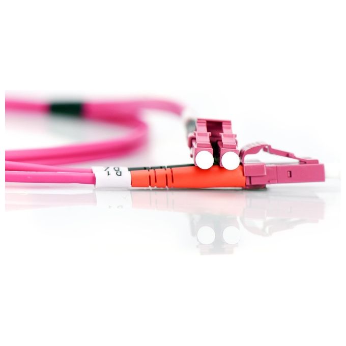 Assmann Electronic Lc-Lc 7mt Cavo a Fibre Ottiche Rosa