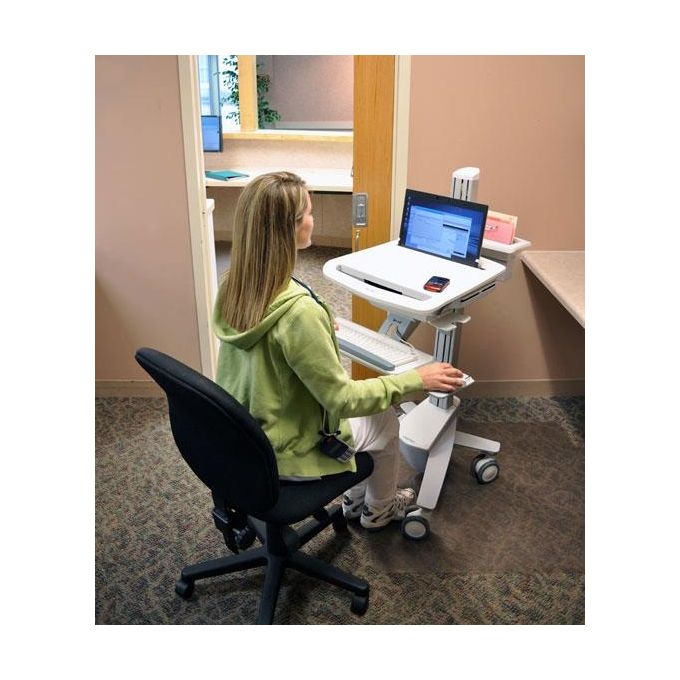 Ergotron StyleView EMR Laptop Cart Bianco Computer Portatile Carrello Multimediale