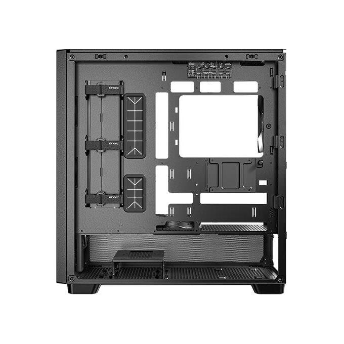 Antec Flux Wood 5 Ventole Pwm Incluse Pannello Frontale ad Alto Flusso d'aria con Legno di Noce Type-C Radiatore da 420mm e Supporto per Scheda Madre con Connessione Posteriore