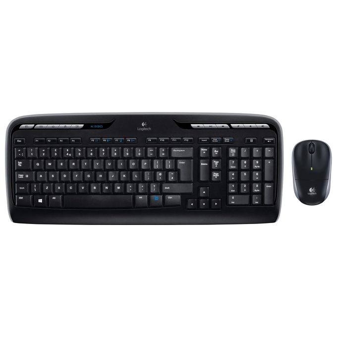 Logitech Wireless Combo MK330 Set mouse e tastiera wireless 2.4 GHz International NSEA nero