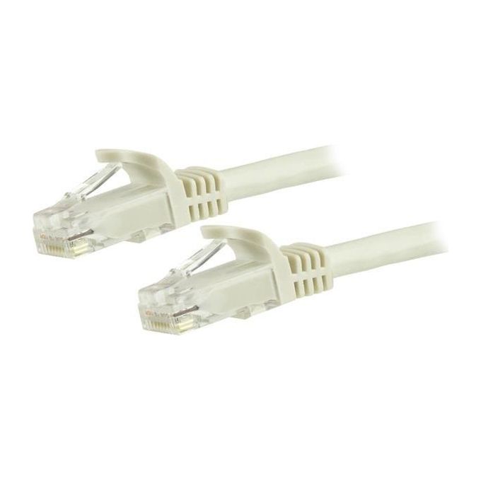 Startech.com Cavo Patch Cat6 da 7,5mt Filo di Rame Connettore Antistrappo Bianco