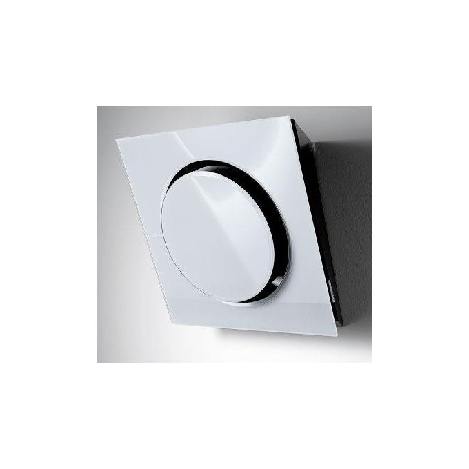 Elica MINI OM WH-F-55 61614584A Cappa a Parete Classe energetica A 3 Velocita' Filtrante Illuminazione LED 55 cm Vetro Bianco