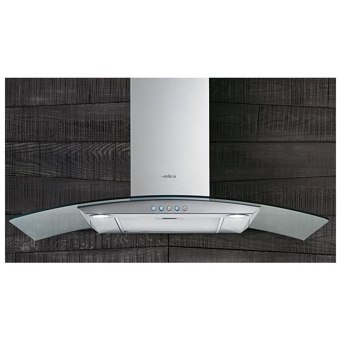 Elica CIRCUS90 Cappa a Parete con Camino AspiranteComandi Pulsante meccanico 3V Classe energetica D Portata 368 m³-h 90 cm Inox CIRCUS90 C