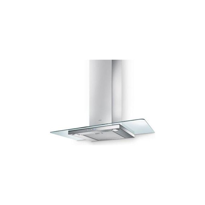 Elica 68516390 FLAT GLASS IX-A-90 Cappa a Parete Classe energetica D 3 Velocita' Aspirante Illuminazione LED 90 cm Inox