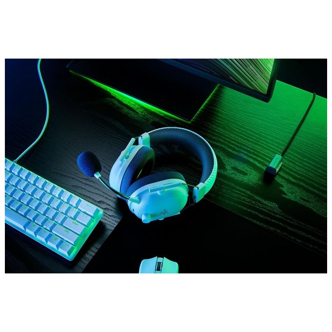 Razer RZ04-04530200-R3M1 BlackShark V2 Pro Cuffie Gaming Wireless Bluetooth 5.2 Driver TriForce 50mm 70h autonomia colore Bianco