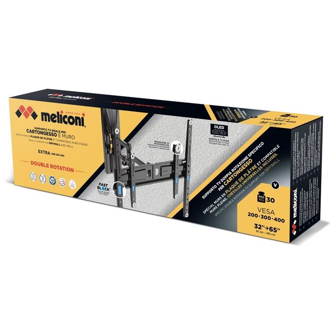 Meliconi Extra XDR200400 CG Staffa Doppio Braccio 32''-65'' 30kg